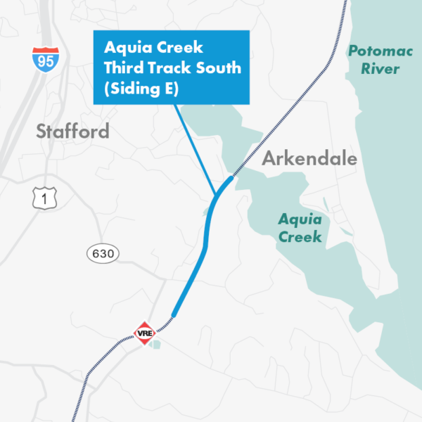 Map of Aquia Creek Project