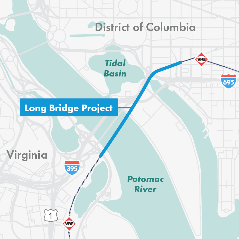 Map of the Long Bridge Project