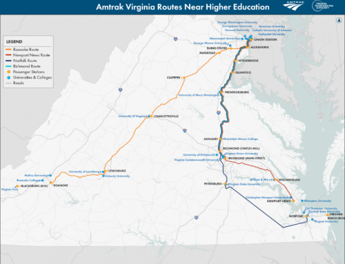 Looking to visit colleges in Virginia? Travel by Train