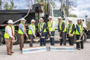 Governor Glenn Youngkin Breaks Ground on New River Valley Rail Project