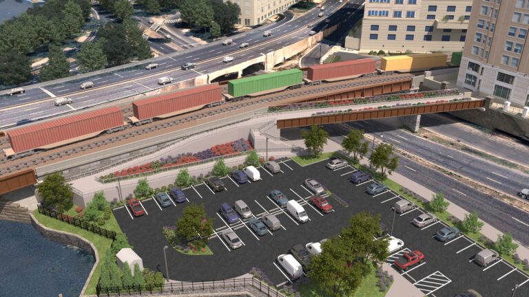  Future rail and pedestrian bridges over Maine Avenue SW