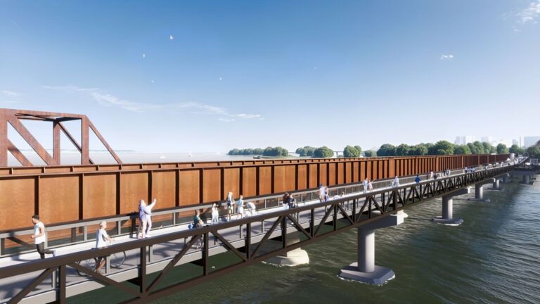 Future bike-pedestrian bridge over the Potomac River 